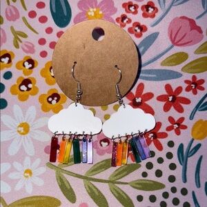 Rainbow Cloud Earrings